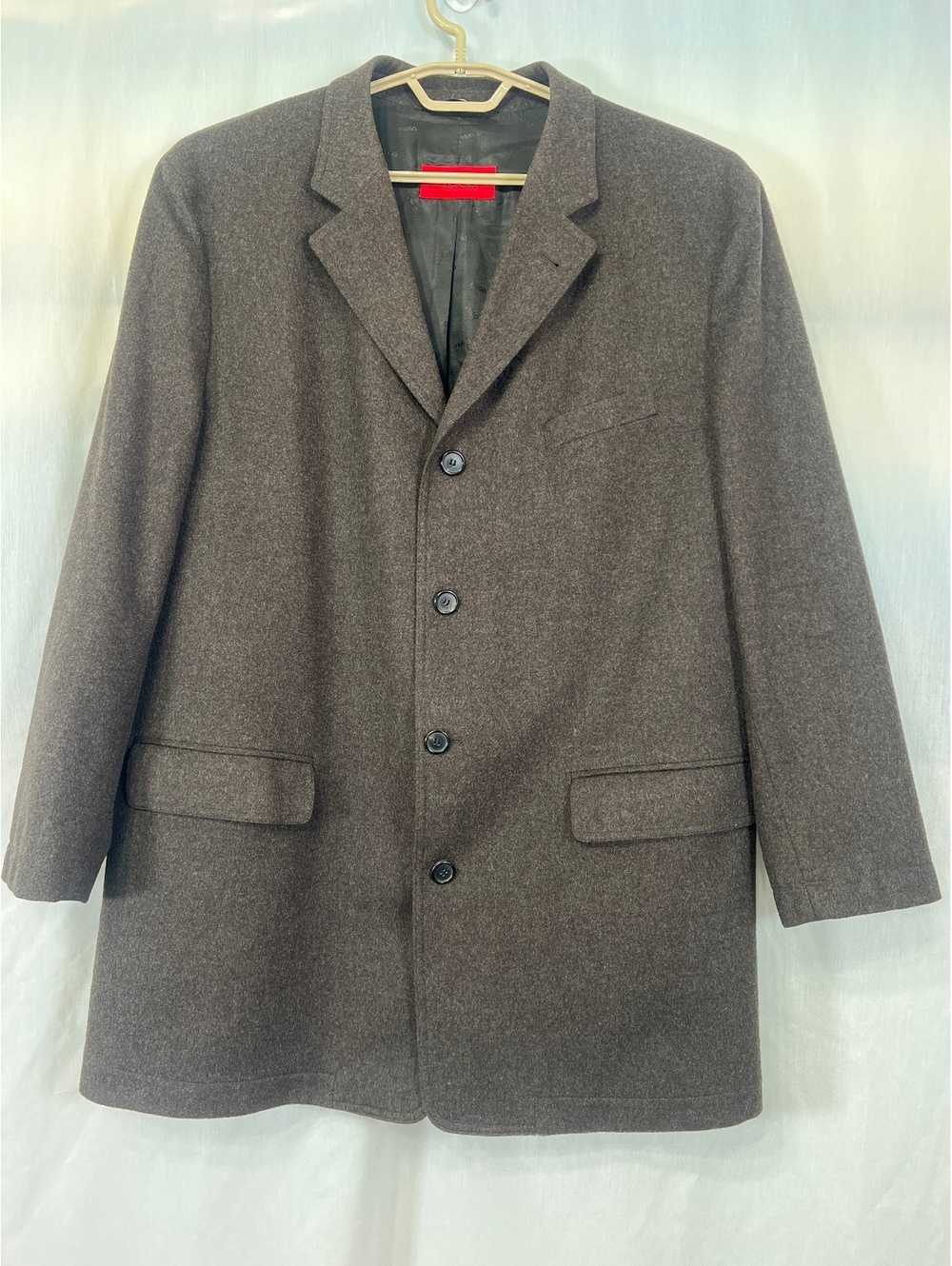 Hugo Boss Red Label Virgin Wool Overcoat Car Coat Jacket Aston Men's XL